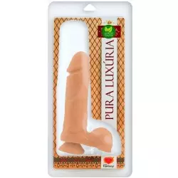 Pênis com Vibro e Ventosa - 20 cm x 4,5 cm Pênis com Vibro e Ventosa - 20 cm x 4,5 cm