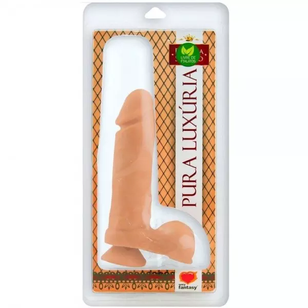 Pênis com Vibro e Ventosa - 20 cm x 4,5 cm Pênis com Vibro e Ventosa - 20 cm x 4,5 cm