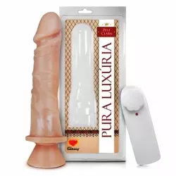 Pênis Realístico com Ventosa e Vibro - 18x4,4cm Pênis Realístico com Ventosa e Vibro - 18x4,4cm