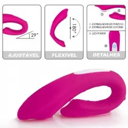 Vibrador para Casal com Controle Remoto Sem Fio Recarregável Wejoy RCT Vibrador para Casal com Controle Remoto Sem Fio Recarregável Wejoy RCT