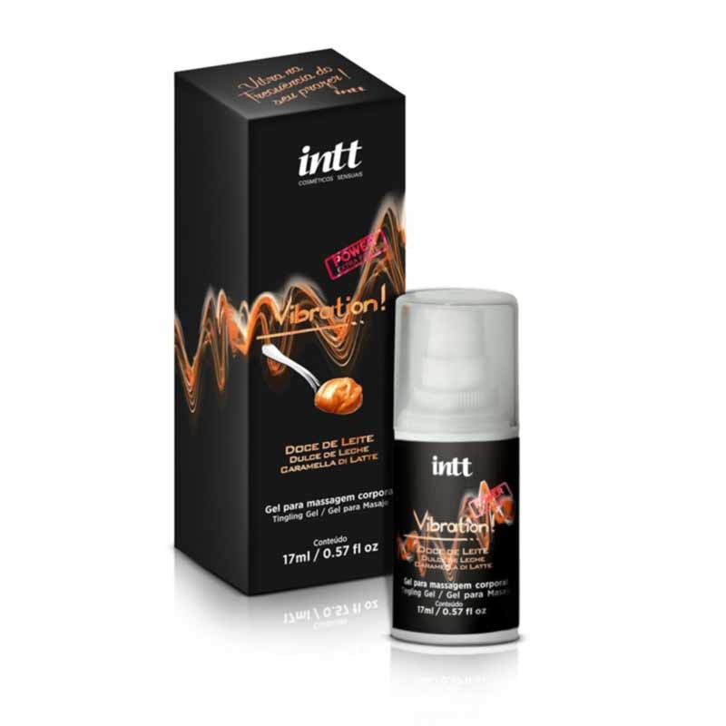 Vibration Power Doce de Leite Gel Excitante Extra Forte que Vibra Intt Cosméticos