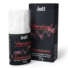 Vibrador em Gel Vibration Morango - Intt Vibrador em Gel Vibration Morango - Intt