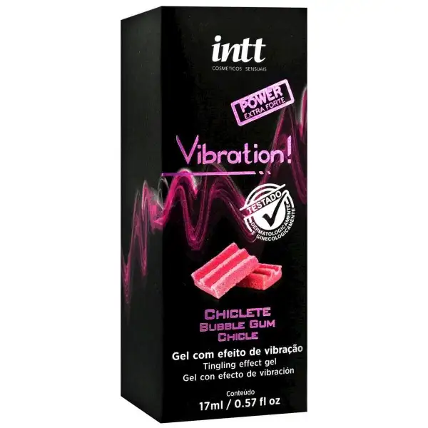 Vibration Power Chiclete - Gel Excitante Extra Forte que Vibra Intt Cosméticos Vibration Power Chiclete - Gel Excitante Extra Forte que Vibra Intt Cosméticos