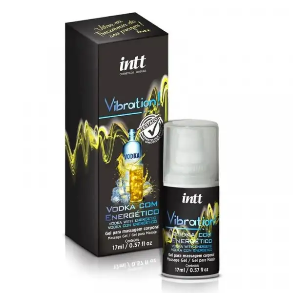 Vibration Power Vodka com Energético - Gel Excitante Extra Forte que Vibra Intt Cosméticos Vibration Power Vodka com Energético - Gel Excitante Extra Forte que Vibra Intt Cosméticos