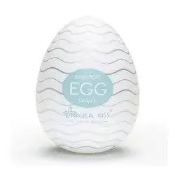 Masturbador Egg Magical Kiss - Wavy Masturbador Egg Magical Kiss - Wavy