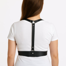 Harness Dominatrix Ajustável em Couro Sintético