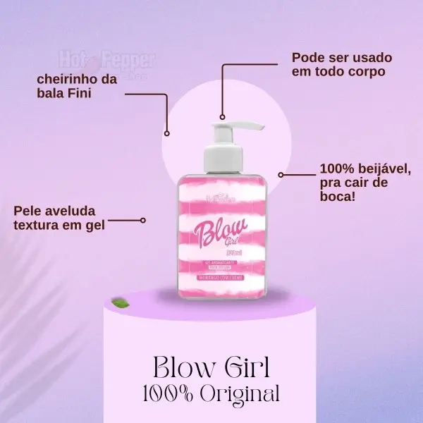 Gel Hidratante para Virilha Blow Girl Beijável Hot Flowers Gel Hidratante para Virilha Blow Girl Beijável Hot Flowers