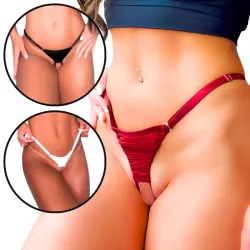 Calcinha Sensual em Tule com Frente que Abre Rolinha Calcinha Sensual em Tule com Frente que Abre Rolinha