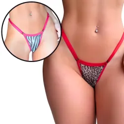 Calcinha Fio Dental com Estampa Animal Print Fofa