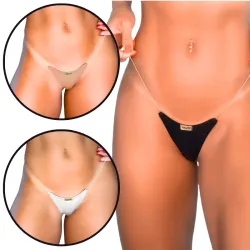Micro Calcinha Fio Dental Invisível em Lycra e Laterais de Silicone Micro Calcinha Fio Dental Invisível em Lycra e Laterais de Silicone