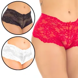 Calcinha Caleçon em Renda Patitex Lia Calcinha Caleçon em Renda Patitex Lia