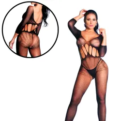 Macacão Bodystocking com Manga Monique Macacão Bodystocking com Manga Monique
