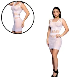 Mini Vestido Carolina com Strass Yaffa