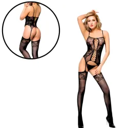Macacão Bodystocking Sensualité Preto Macacão Bodystocking Sensualité Preto