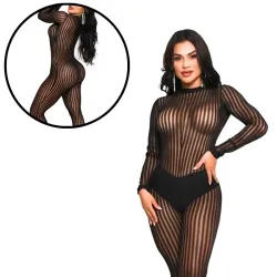 Macacão Sensual Geovana com Zíper e Calcinha Hot Paint