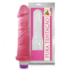 Pênis Realístico Aromático Tutti-Frutti com Vibro - 18x4,4cm Pênis Realístico Aromático Tutti-Frutti com Vibro - 18x4,4cm