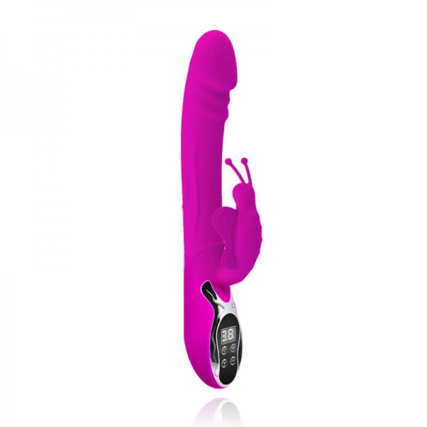 Um estimulador de ponto g com um design que atinge com muita facilidade o ponto g  no interior da vagina da mulher.