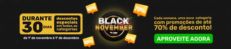 DESCONTOS IMPERGÍVEIS NA BLACK NOVEMBER HOT PEPPER! DESCONTOS IMPERGÍVEIS NA BLACK NOVEMBER HOT PEPPER!