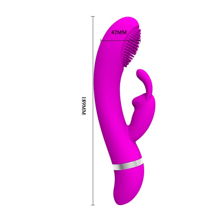 VIBRADOR RABBIT ESTIMULADOR DE PONTO G E CLITÓRIS - CHRIST
