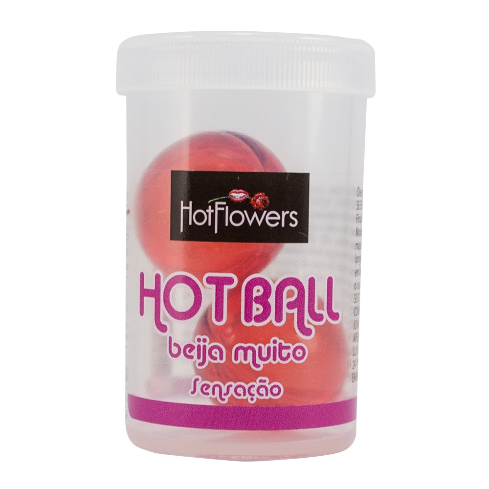 Hot Ball Beija Muito Morango c Chocolate - Hot Flowers 2 UN