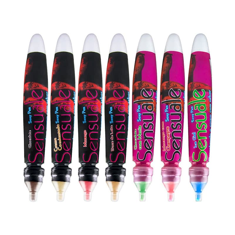 Caneta Comestível Sexy Pen Diversos Sabores Caneta Comestível Sexy Pen Diversos Sabores