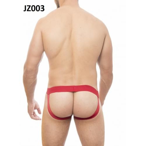 CUECA JOCKSTRAP COM ZÍPPER VERMELHA CUECA JOCKSTRAP COM ZÍPPER VERMELHA