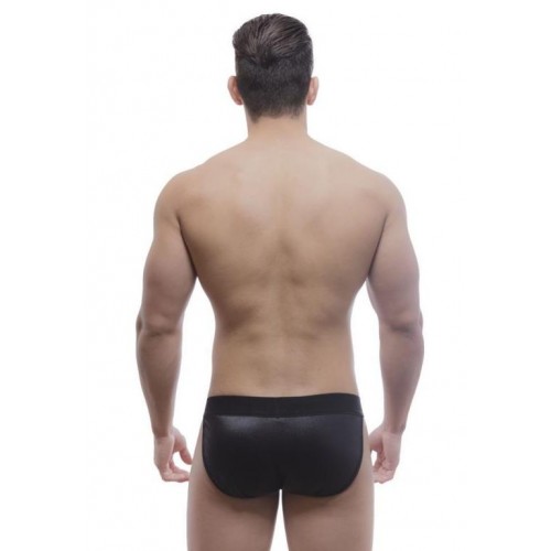 CUECA SLIP EM CIRRÉ PRETA CUECA SLIP EM CIRRÉ PRETA