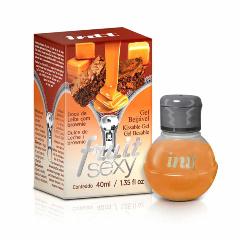 Gel para Sexo Oral Fruit Sexy Doce de Leite com Brownie