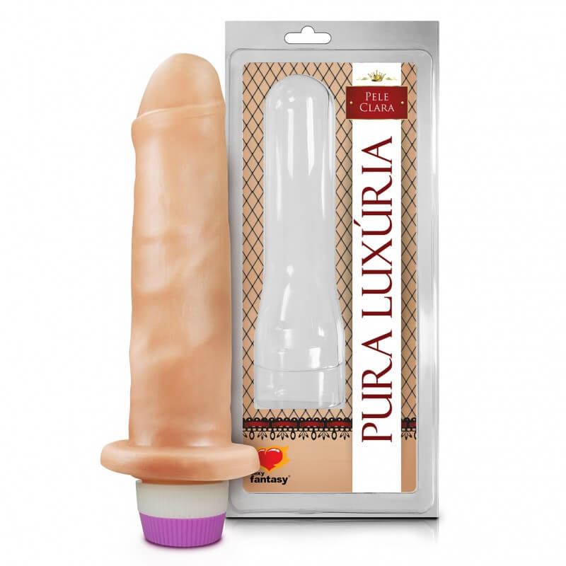 Um pênis realístico de silicone com vibrador. Uma opção para mulheres, gays, lésbicas e casais apimentarem suas relações com prazer e ousadia