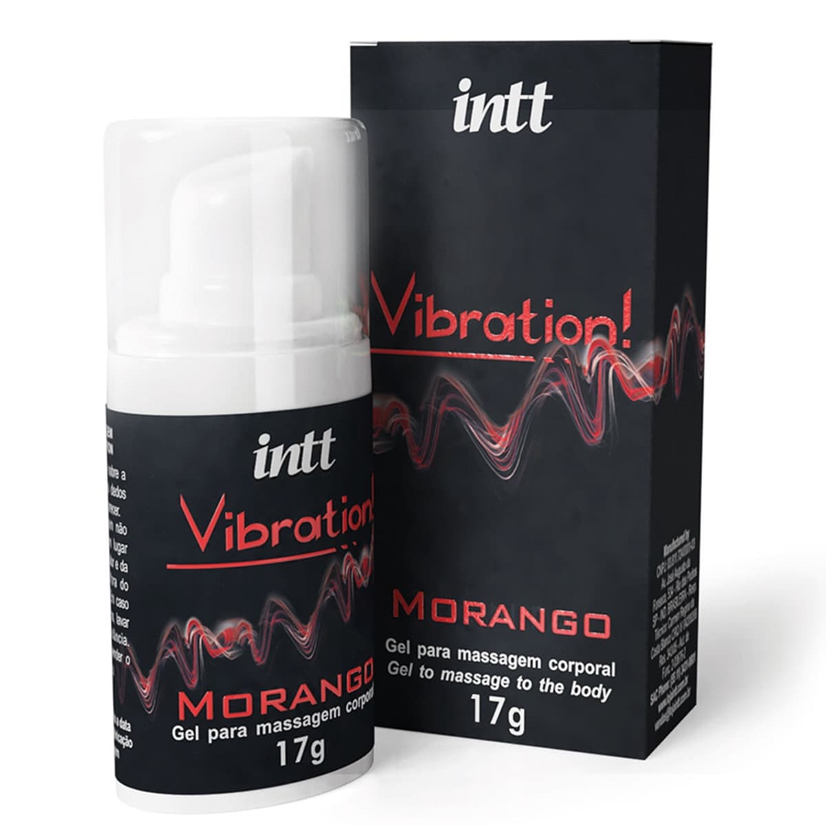 Vibrador em Gel Vibration Morango - Intt