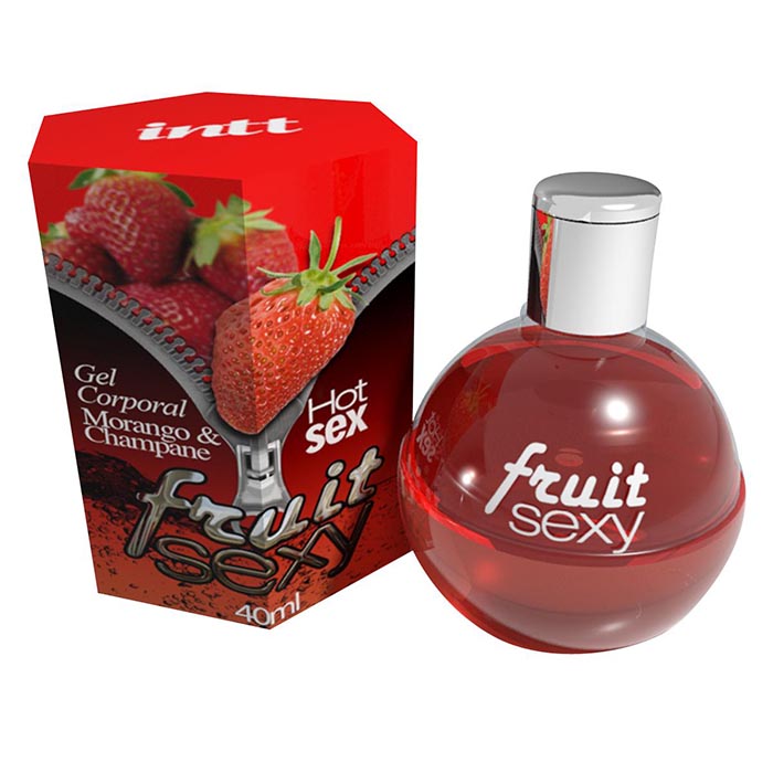 Gel Beijável Fruit Sexy Morango & Champagne - Intt